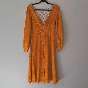 Free People, Tangerine Midi Dress, Size 4